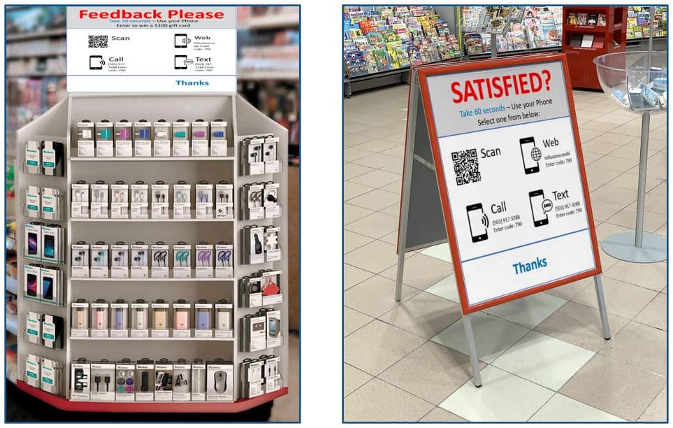 Shopper Feedback Signage Examples