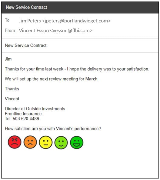 Email Smiley Face Feedback